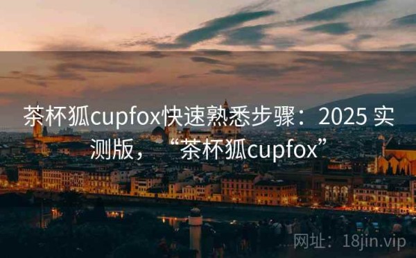 茶杯狐cupfox快速熟悉步骤：2025 实测版，“茶杯狐cupfox”