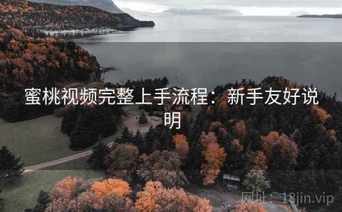 蜜桃视频完整上手流程：新手友好说明