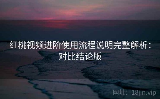 红桃视频进阶使用流程说明完整解析：对比结论版